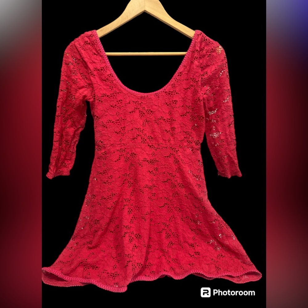 Free People Hot Pink Dress Size XS